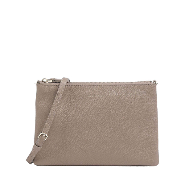 Borsa Donna Best, in pelle Beige, a tracolla