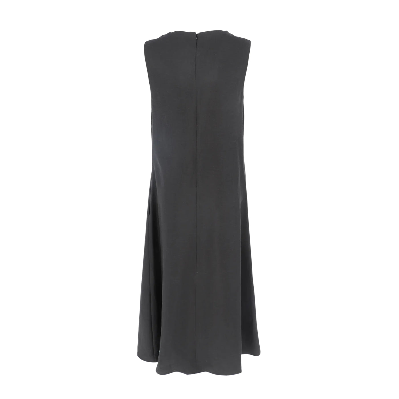 Abito Lungo Svasato da Donna Nero retro