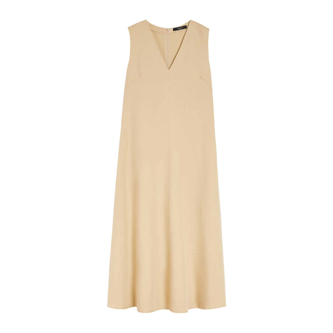 Abito Lungo Svasato da Donna Beige