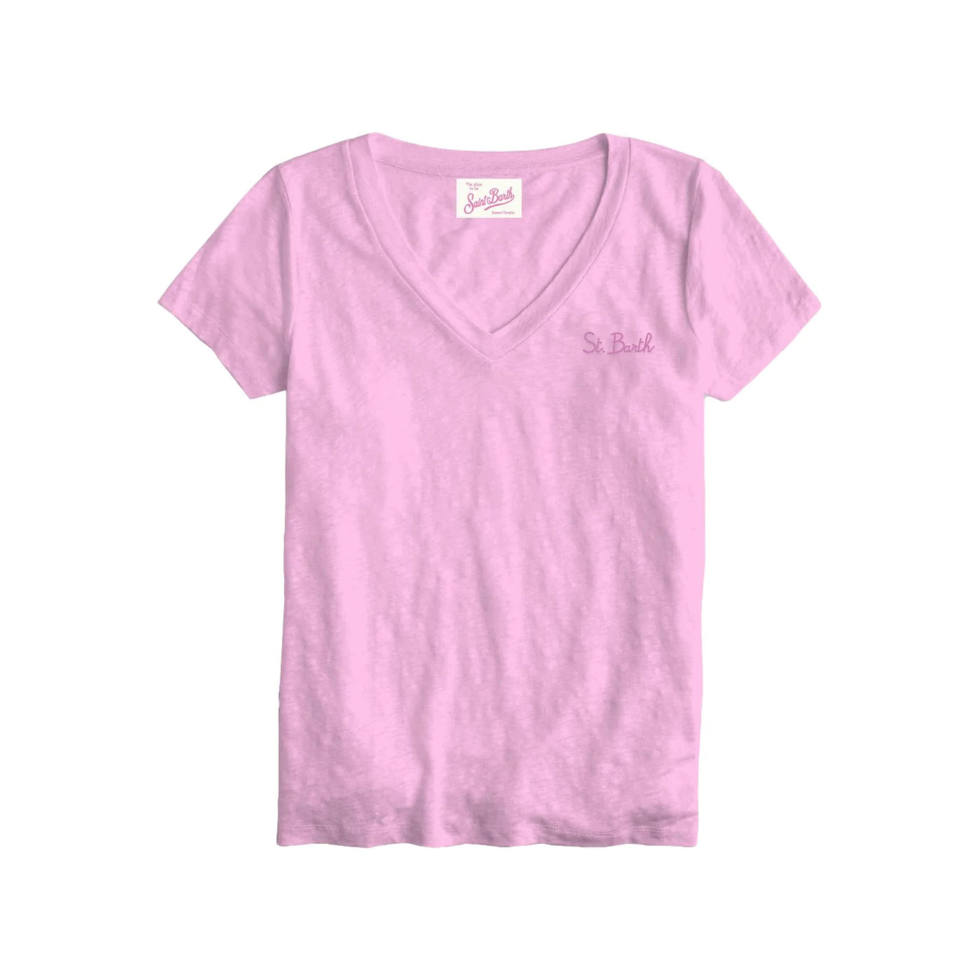 T-shirt Donna Eloise con scollo a V Rosa