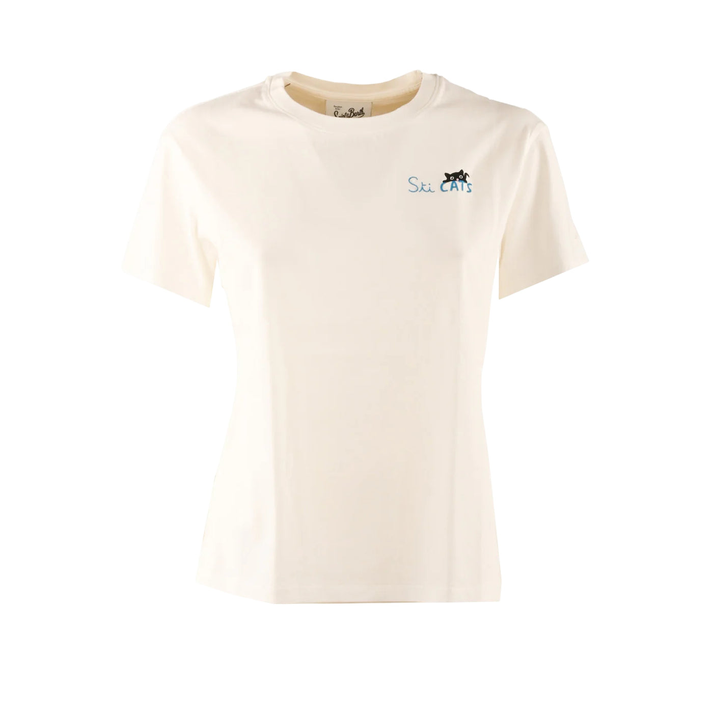 T-shirt Donna con ricamo "sti cats"