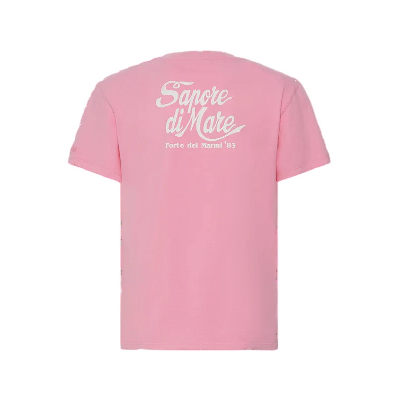 T-shirt Emilie Rosa donna con stampa "Sapore di mare" retro