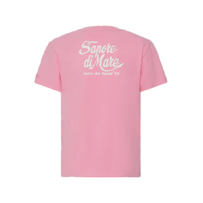 T-shirt Emilie Rosa donna con stampa "Sapore di mare" retro