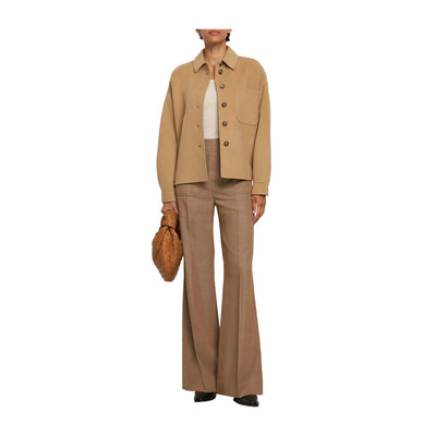 Giacca Donna in lana, Beige, con taschino