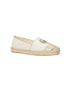 Women's espadrilles with metallic toe