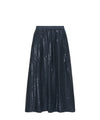 Gonna lunga Donna con paillettes ricamate Blu