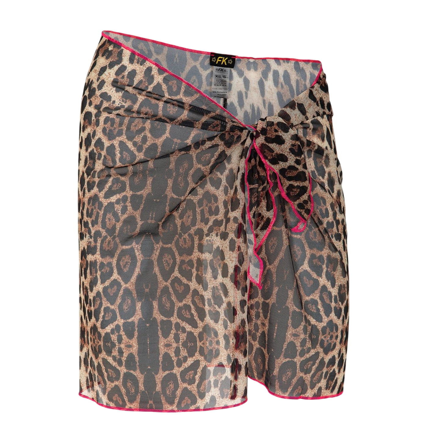 Pareo mare da Donna in tulle animalier