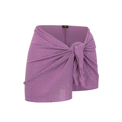 Pareo mare da Donna in tessuto lurex lilla