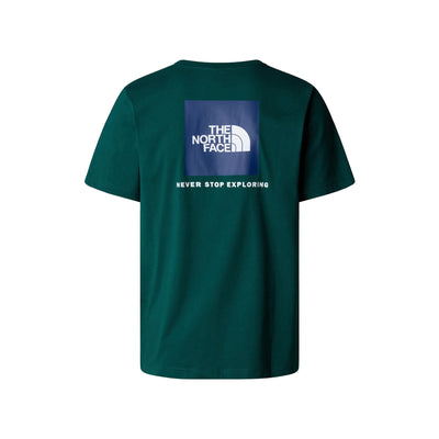T-shirt Uomo Box NSE Verde a girocollo retro