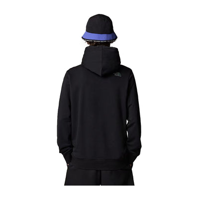 Felpa Uomo Drew Peak Light Nera modello retro
