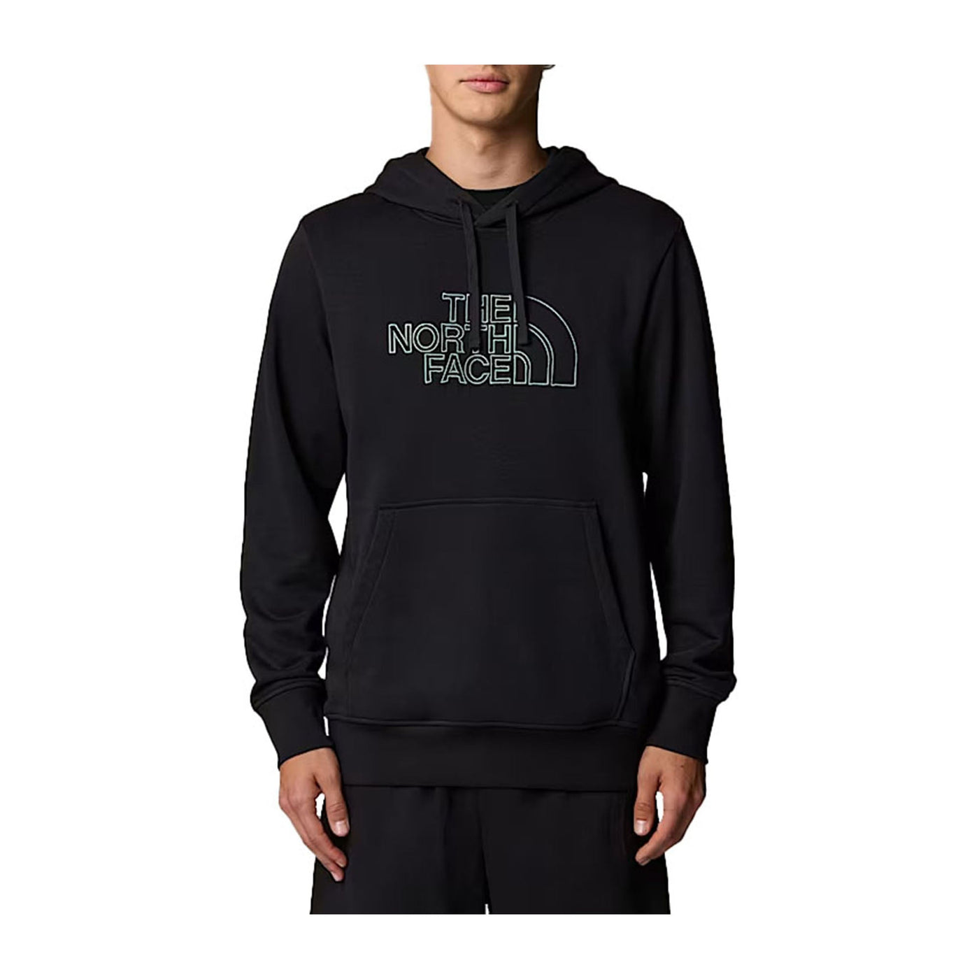 Felpa Uomo Drew Peak Light Nera modello frontale