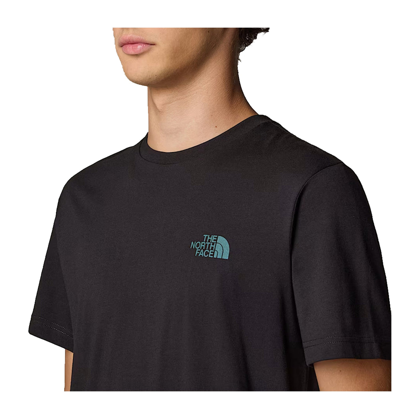 T-shirt Uomo NSE Box con logo Verde dettaglio frontale