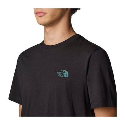 T-shirt Uomo NSE Box con logo Verde dettaglio frontale