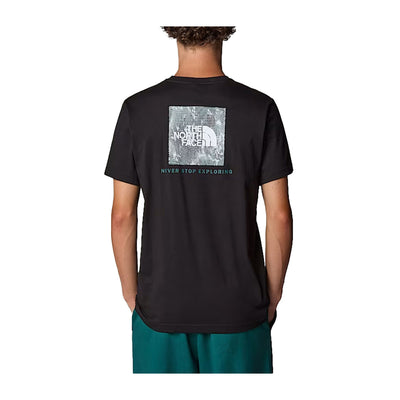 T-shirt Uomo NSE Box con logo Verde modello retro
