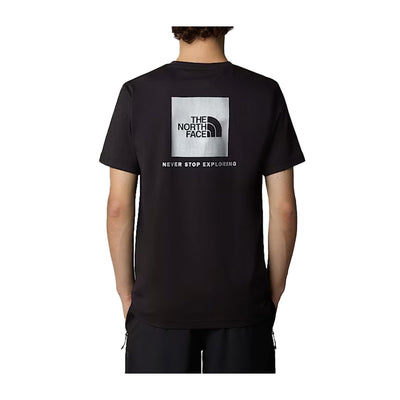 T-shirt Uomo NSE Reflective Box Nera modello retro