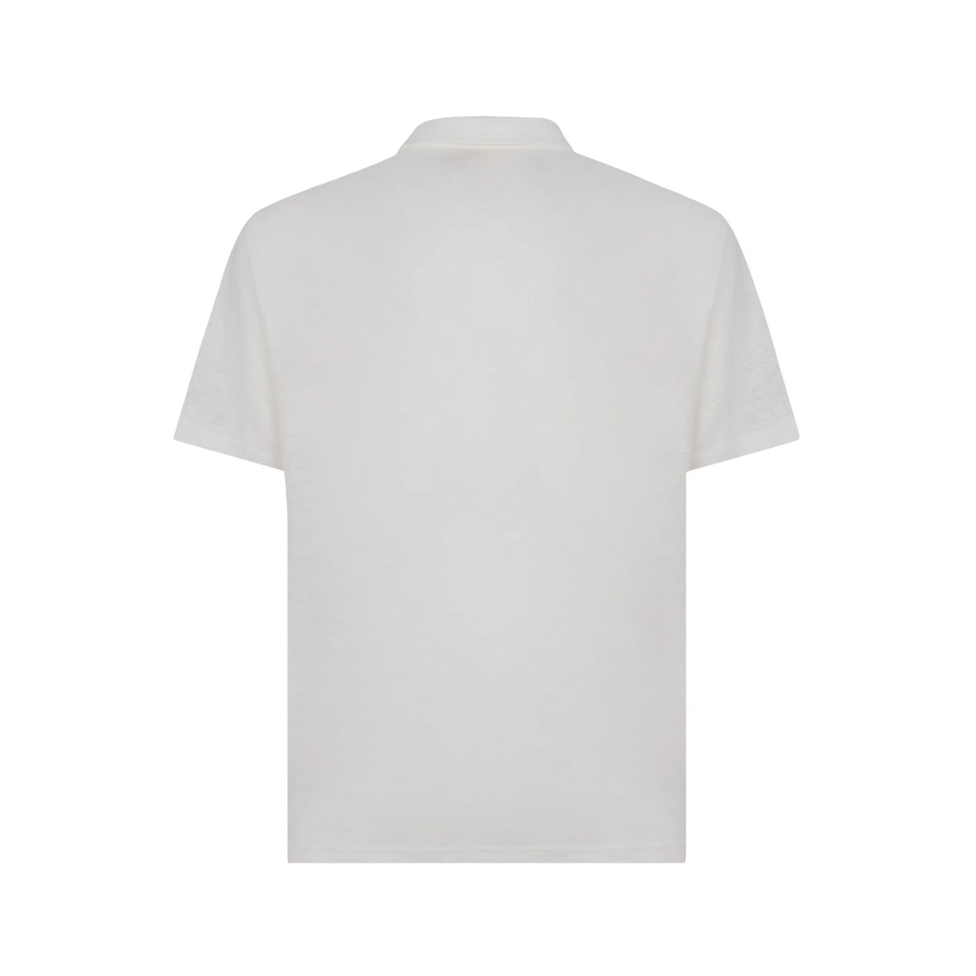Polo Uomo Fraser senza bottoni Bianco retro