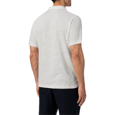 Polo Uomo Fraser senza bottoni Bianco modello retro