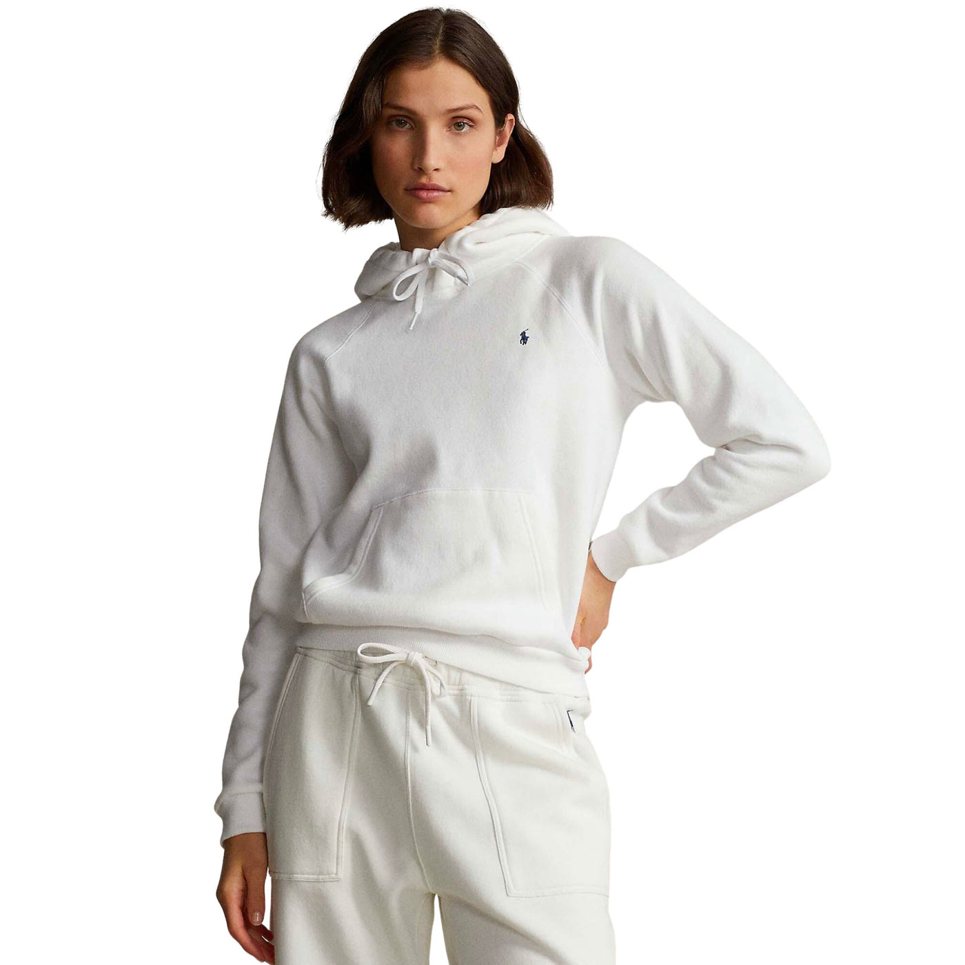 Women's White Hooded Sweatshirt