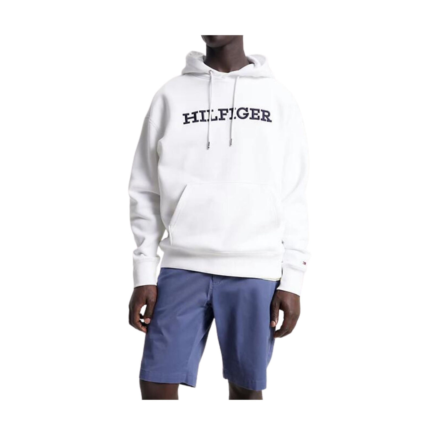 Men's sweatshirt with hood and logo