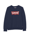 Felpa da bambino blu navy vista frontale