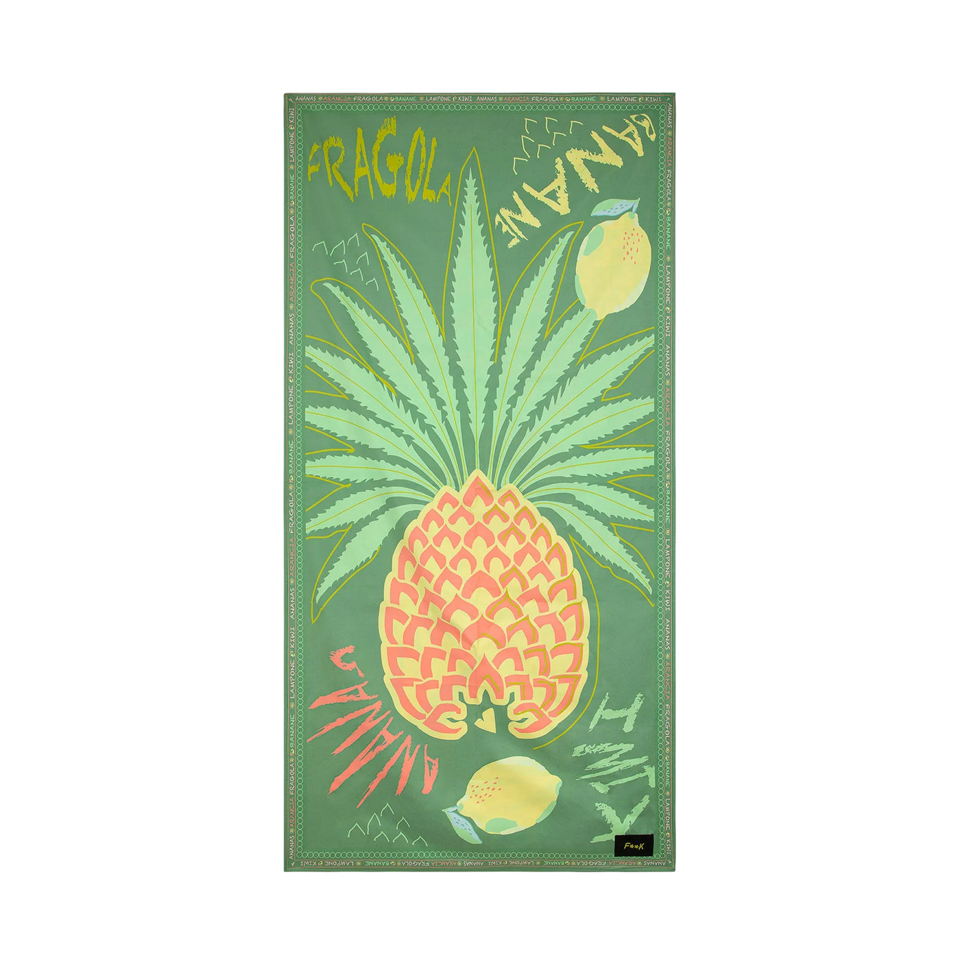 Telo mare Reverse con fantasia frutta