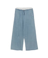 Pantaloni Bambina in denim a gamba ampia