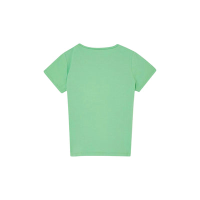 T-shirt Bambina Verde con logo