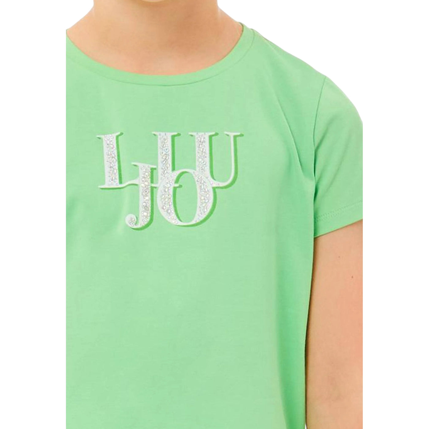 T-shirt Bambina Verde con logo