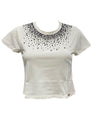 Acquista subito la T-shirt da bambina, realizzata in puro cotone, scollatura a girocollo e maniche corte, firmata Liu-jo su Old England: vieni a scoprire tutta la collezione sul nostro sito.