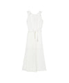 Tuta lunga Bambina in crepe bianco