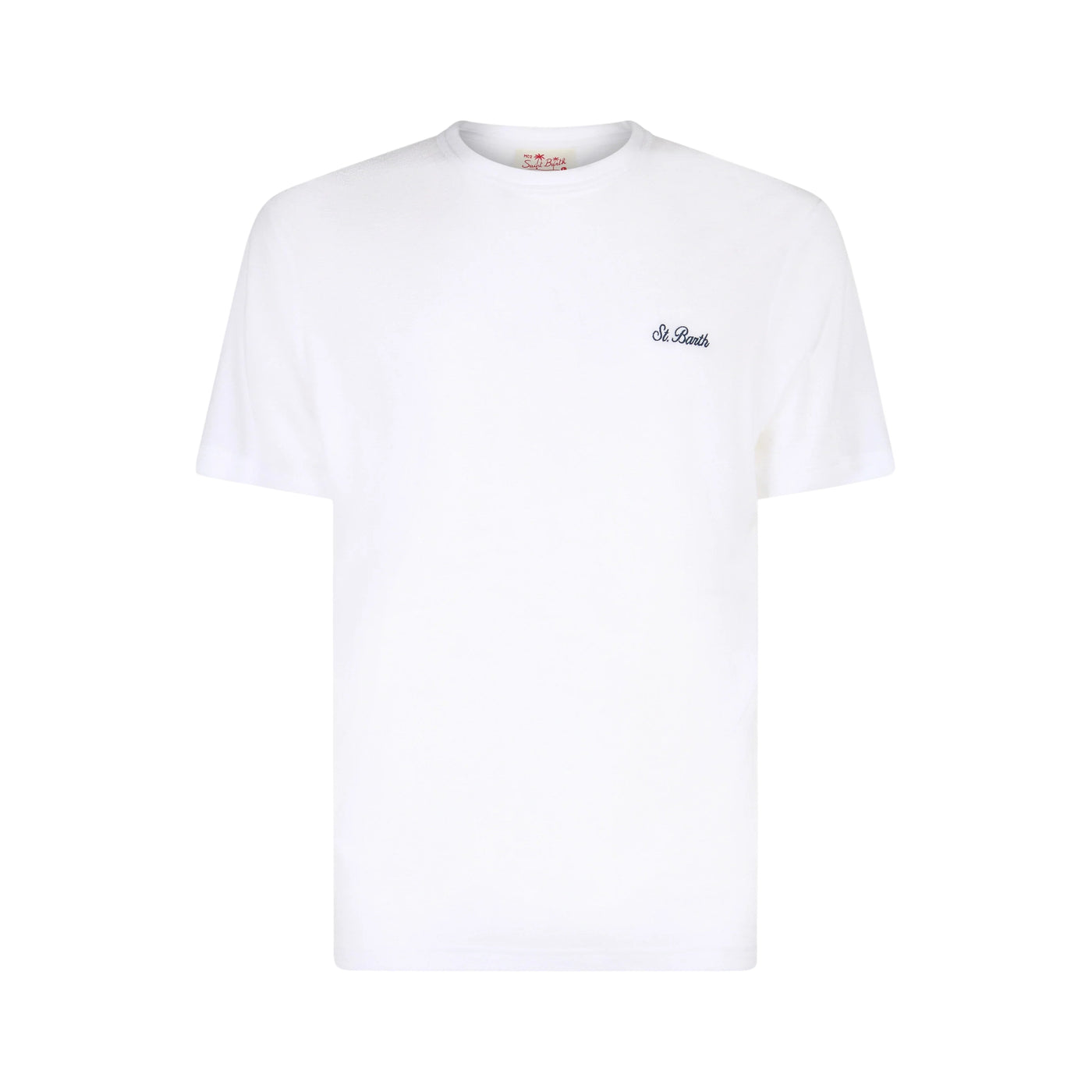 T-shirt Uomo in spugna bianco con logo