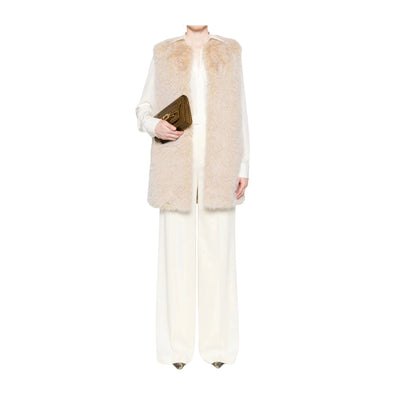 Gilet Donna con bottoni a pressione e tasche a filetto