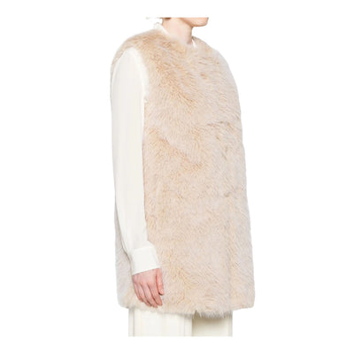 Gilet Donna con bottoni a pressione e tasche a filetto
