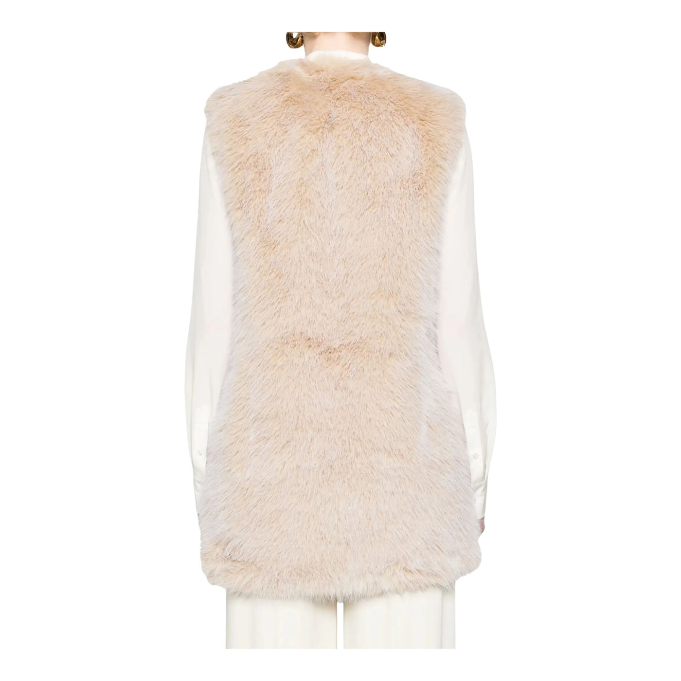 Gilet Donna con bottoni a pressione e tasche a filetto