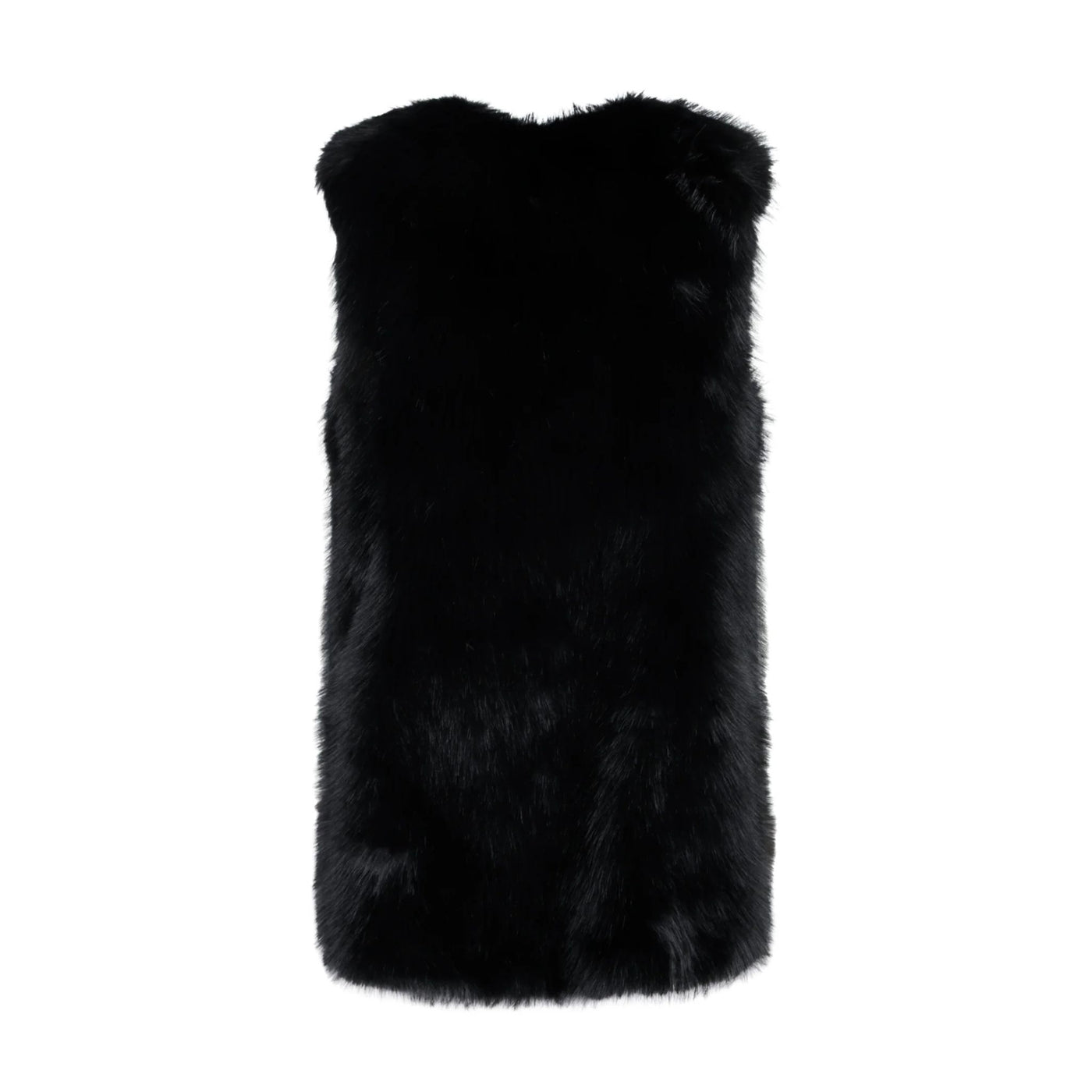 Gilet Donna in pelo sintetico, con bottoni a pressione