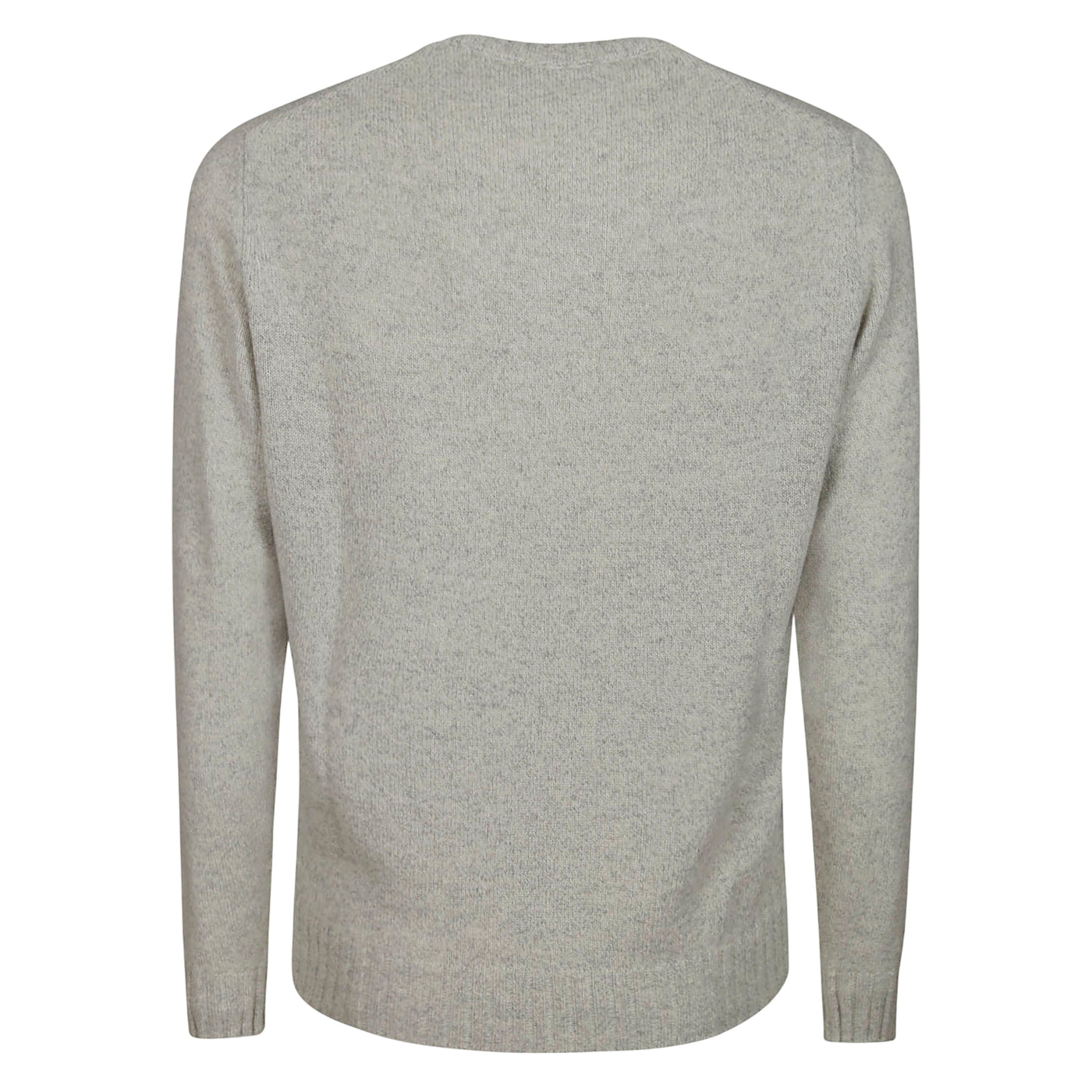 Maglione Uomo con scollo a coste ampie Grigio retro