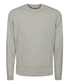 Maglia Uomo Grigia in cashmere, girocollo