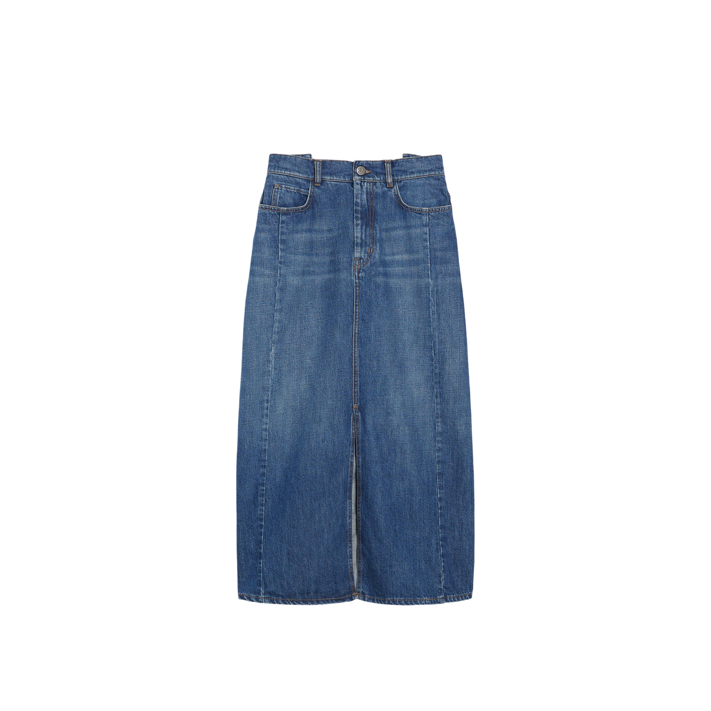 Gonna lunga Donna in denim di cotone