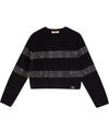 Maglia Bambina con motivo a righe con strass