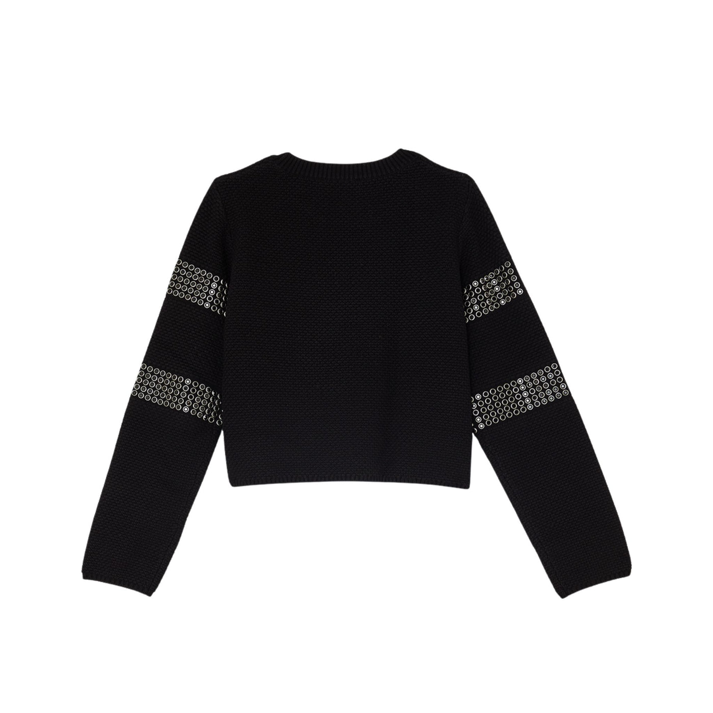 Maglia Bambina con motivo a righe con strass retro
