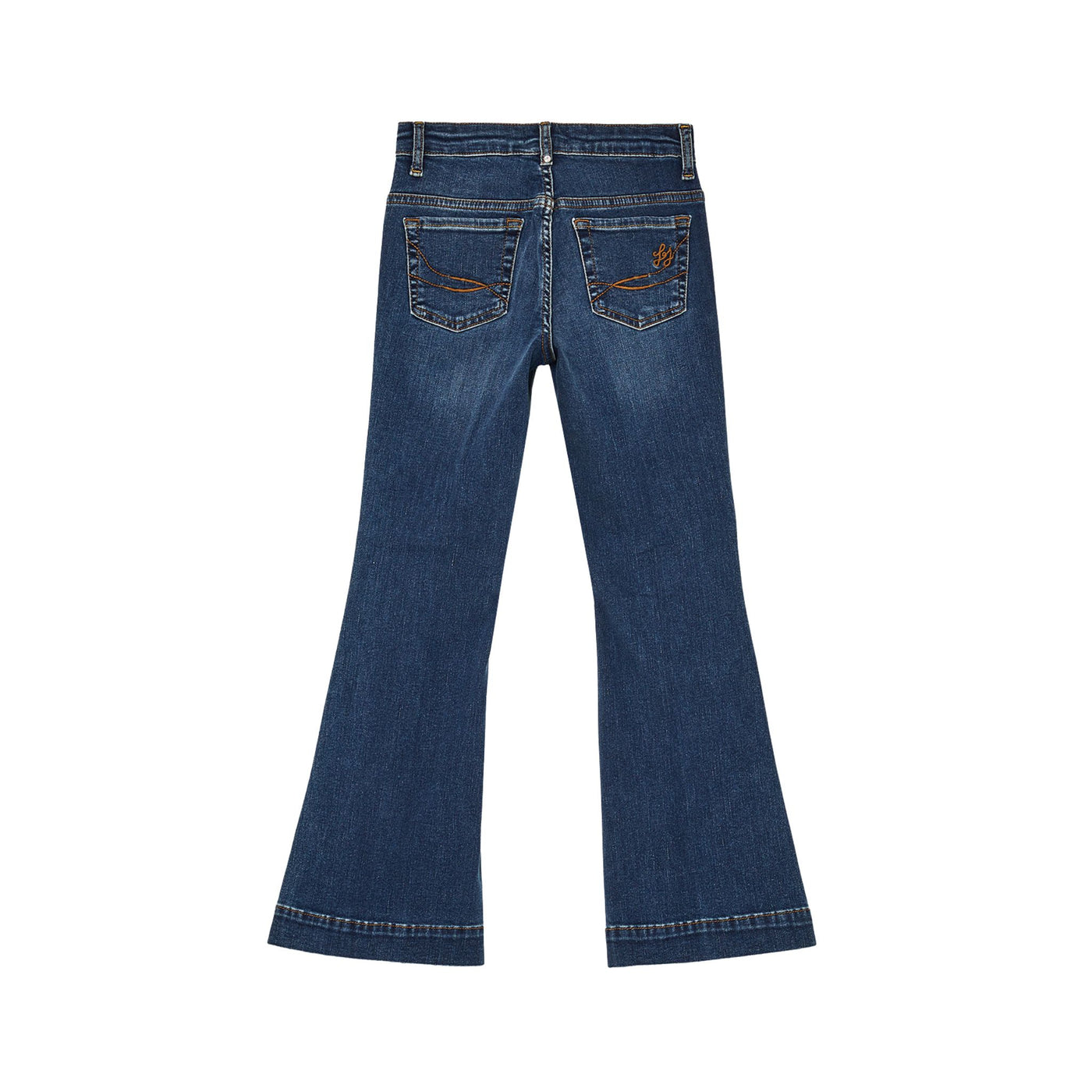 Jeans Bambina a gamba flare Blu retrro