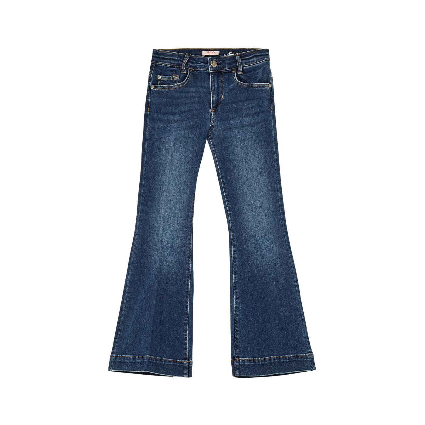 Jeans Bambina a gamba flare Blu