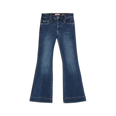 Jeans Bambina a gamba flare Blu