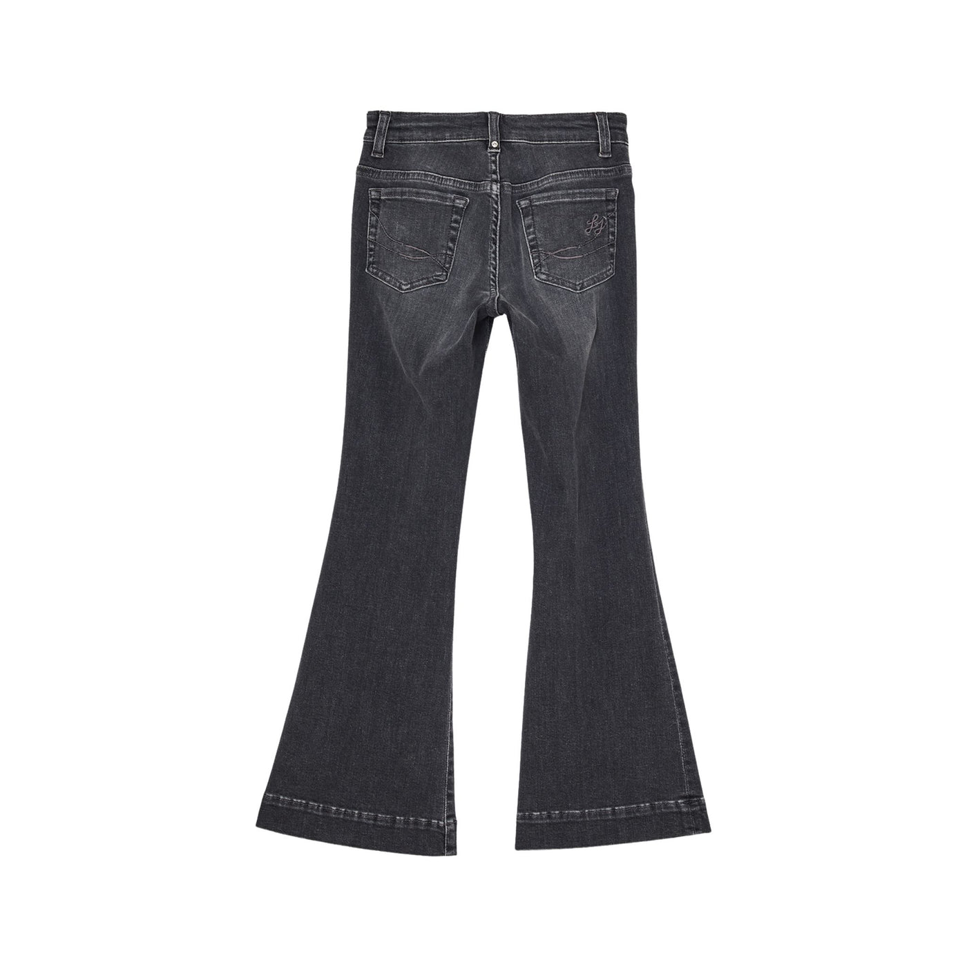 Jeans Bambina a gamba flare Grigio retro