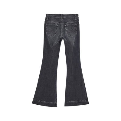 Jeans Bambina a gamba flare Grigio retro