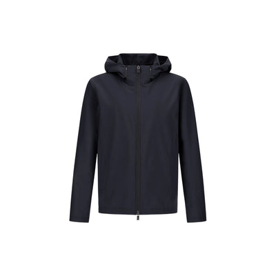 Giubbotto Uomo Blu con cappuccio rimovibile