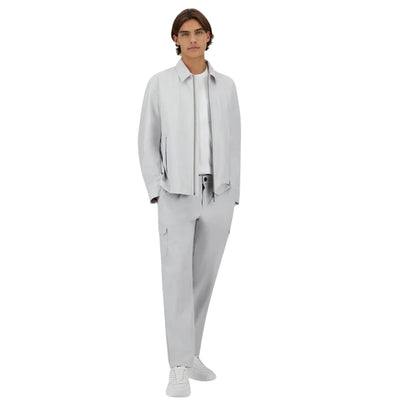 Giubbotto Uomo in Gore-Tex Grigio chiaro modello frontale