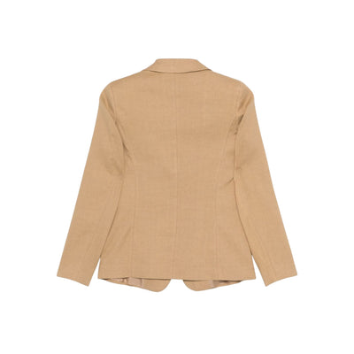 Giacca da Donna monopetto Beige retro