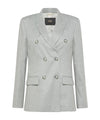 Blazer Donna in misto lana con patte laterali