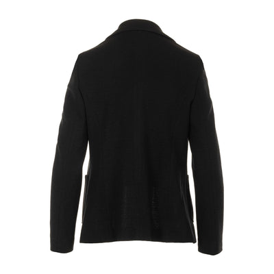 Blazer Donna slim fit Nero, con tasche applicate